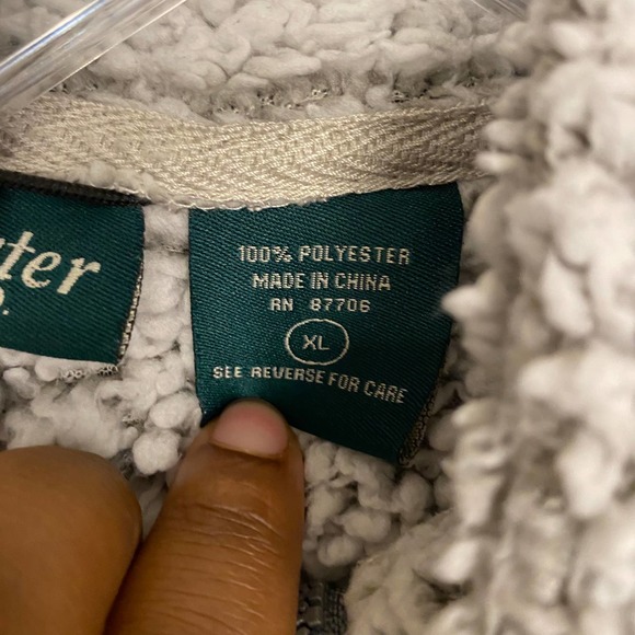 Stillwater Supply Gray 1/4 Zip Sherpa XL - Picture 4 of 6